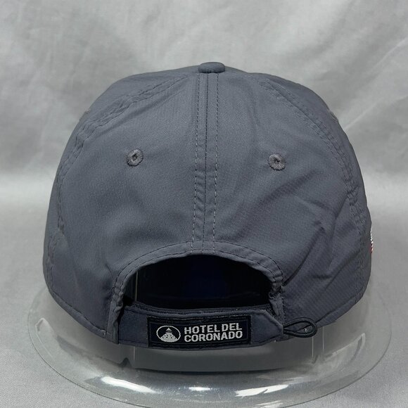 Ahead Hotel Del Coronado Strapback Hat Cap Gray San Diego California Golfer Mens - Picture 3 of 16